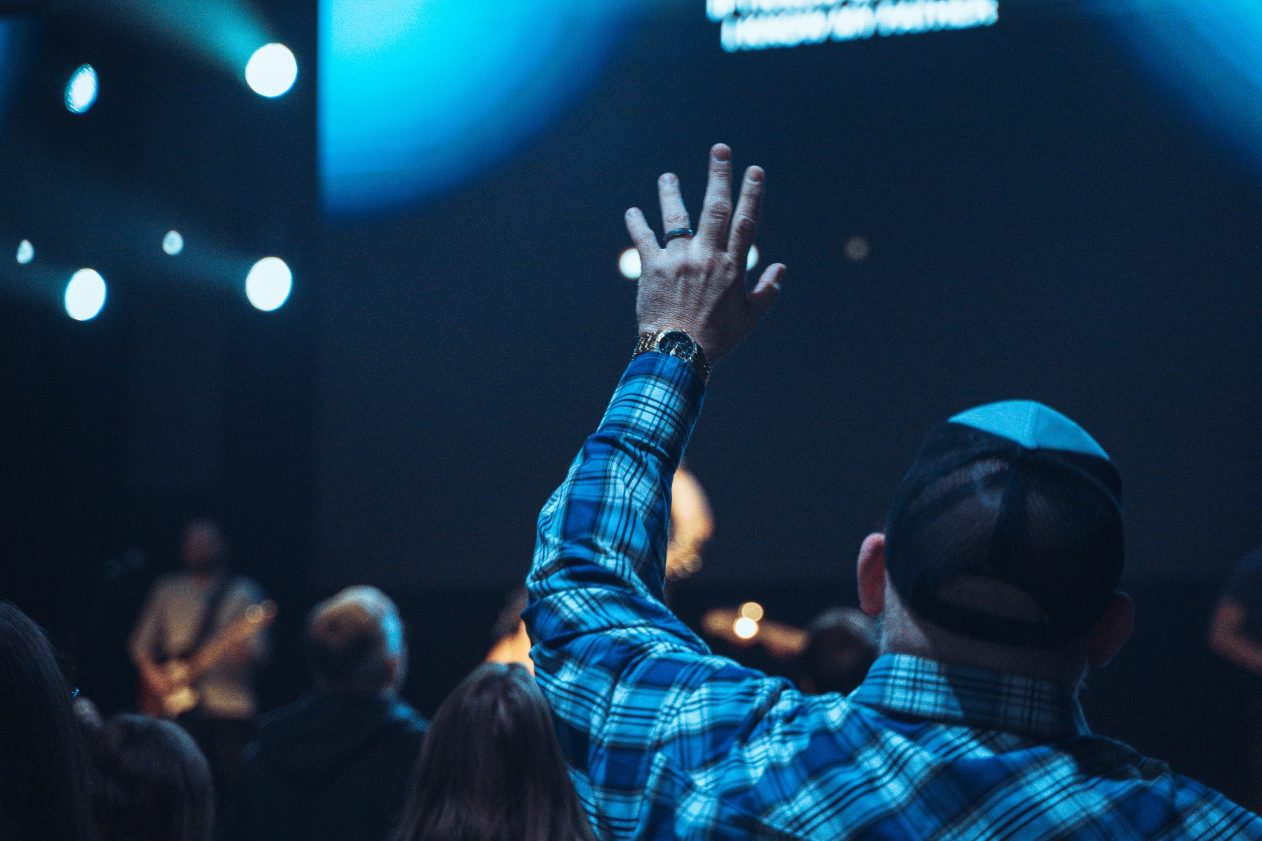 Church community gathered